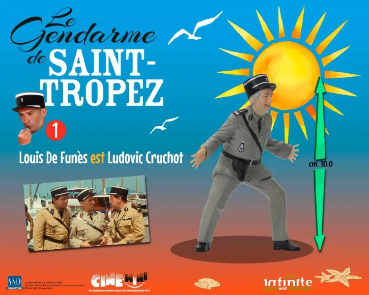 Der Gendarm von Saint-Tropez #1 Louis de Funès als Ludovic Cruchot Cine-Mini PVC Figur