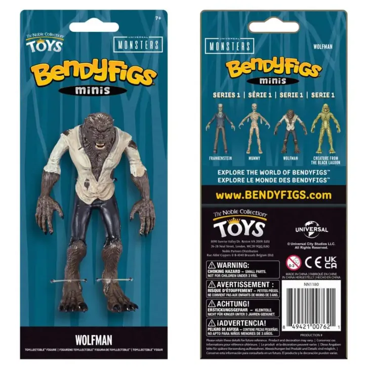 Universal Monsters Wolfman Mini Bendyfig