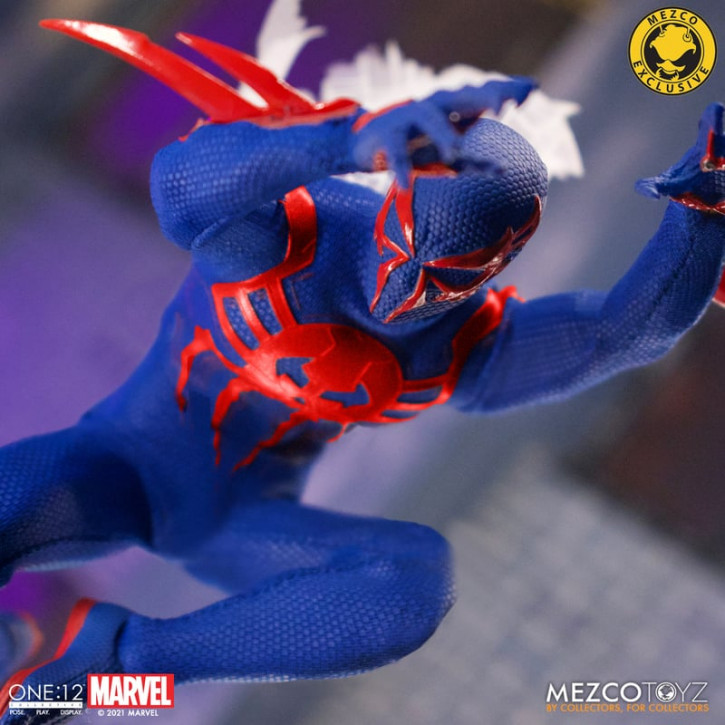 Exclusive Mezco one12 Spider-Man 2099 figure