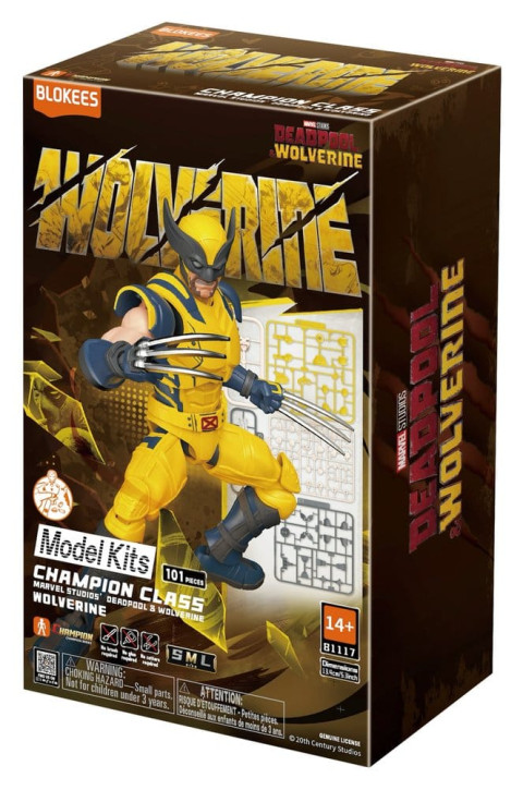 Marvel Wolverine Blokees Bausatz Offiziell lizenziertes Modellbauset