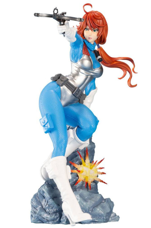 G.I. Joe Bishoujo Statue PVC 1/7 Scarlett 25e Anniversaire Sky Blue Color Ver. 23 cm