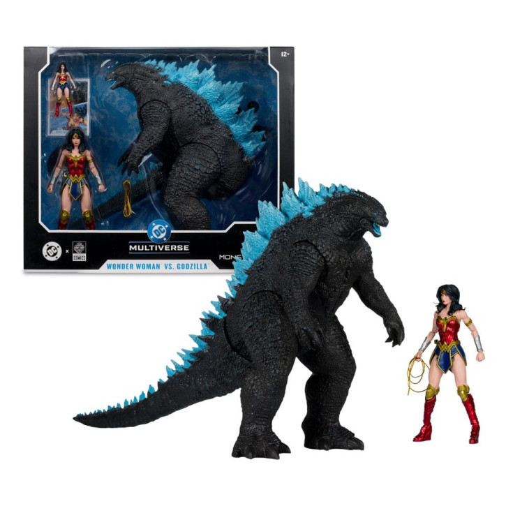 DC Justice League Monsterverse DC Multiverse – Wonder Woman vs. Atomic Blast Godzilla