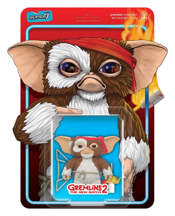 Gremlins ReAction Actionfigur Gizmo – Battle Ready Character Card – 23 cm