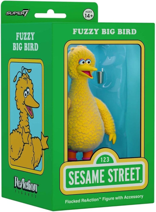 Sesamstraße ReAction Actionfigur Big Bird (Flocked)
