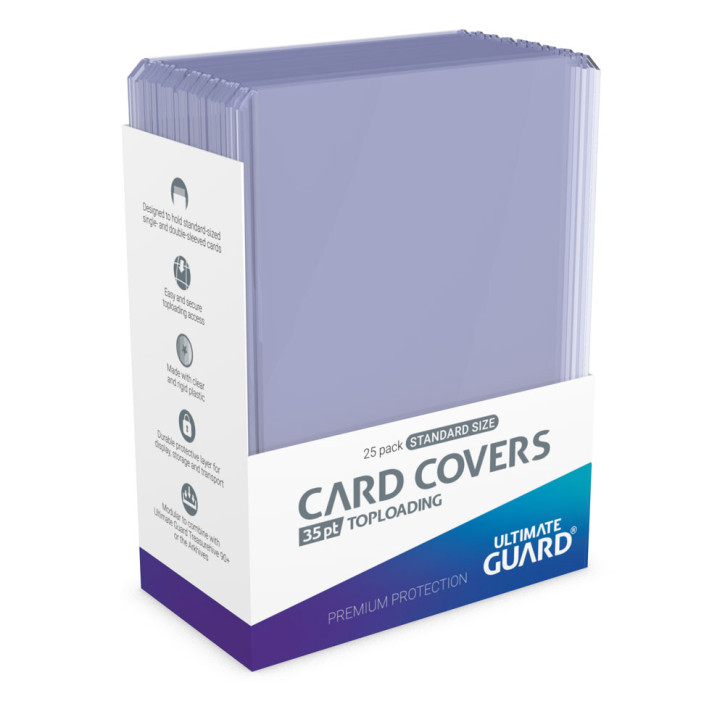 Ultimate Guard Card Covers Toploading 35 pt – 25 Toploader für Sammelkarten 76 × 101 mm