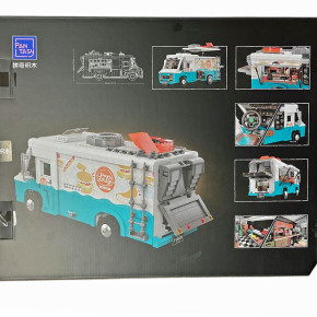 Set de construction Original Joyside Series : Food truck rétro, 19 cm