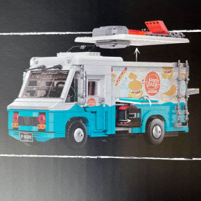 Set de construction Original Joyside Series : Food truck rétro, 19 cm