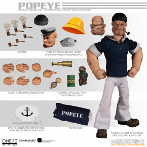 Popeye Action Figures 1/12 Popeye & Bluto: Stormy Seas Ahead Deluxe Box Set