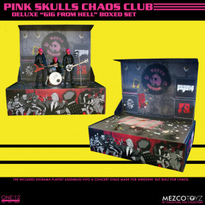 Exclusive Mezco one12 Pink Skulls Chaos Club Deluxe