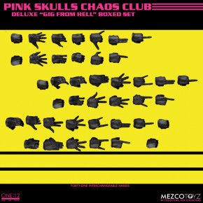 Exclusive Mezco one12 Pink Skulls Chaos Club Deluxe