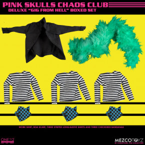 Exclusive Mezco one12 Pink Skulls Chaos Club Deluxe