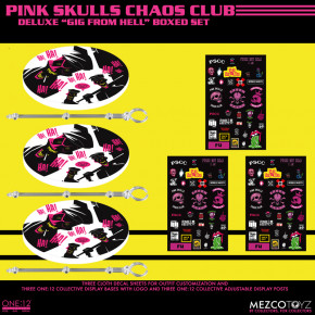 Exclusive Mezco one12 Pink Skulls Chaos Club Deluxe