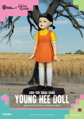 Squid Game Young-Hee Doll – Action Figure with Sound – 30 cm