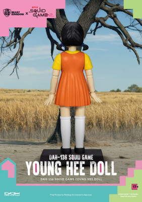 Squid Game Young-Hee Doll – Action Figure with Sound – 30 cm