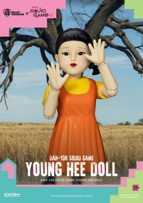 Squid Game Young-Hee Doll – Action Figure with Sound – 30 cm