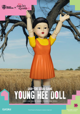 Squid Game Young-Hee Doll – Action Figure with Sound – 30 cm