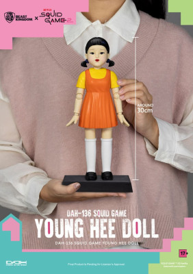Squid Game Young-Hee Doll – Action Figure with Sound – 30 cm