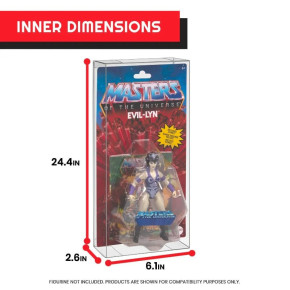 Lot de 10 boîtiers PET pour figurines MotU Origins Power Posing (Carded)