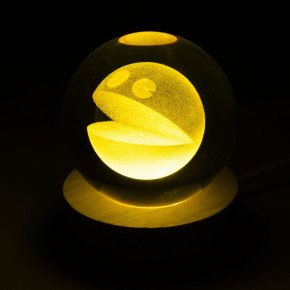 Pac-Man Crystal Ball LED Lampe 8 cm – Offiziell lizenziert
