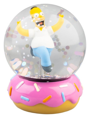 Die Simpsons Schneekugel Homer Simpson mit Donut – 10 cm