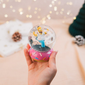 Die Simpsons Schneekugel Homer Simpson mit Donut – 10 cm