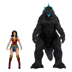 DC Justice League Monsterverse DC Multiverse – Wonder Woman vs. Atomic Blast Godzilla