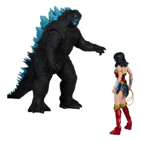 DC Justice League Monsterverse DC Multiverse – Wonder Woman vs. Atomic Blast Godzilla