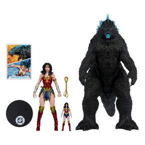 DC Justice League Monsterverse DC Multiverse – Wonder Woman vs. Atomic Blast Godzilla