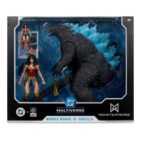 DC Justice League Monsterverse DC Multiverse – Wonder Woman vs. Atomic Blast Godzilla