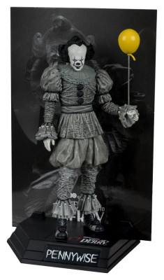 Es: Welcome to Derry – Movie Maniacs Pennywise (Black & White) Statue