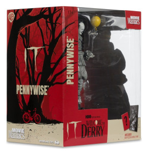 Es: Welcome to Derry – Movie Maniacs Pennywise (Black & White) Statue