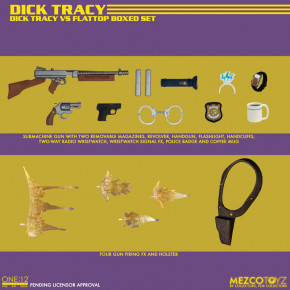 Dick Tracy Actionfigure 1/12 Dick Tracy vs Flattop Box Set 17 cm