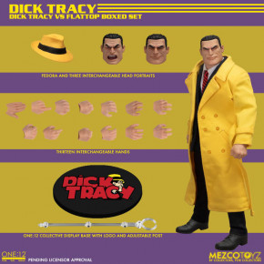 Dick Tracy Actionfigure 1/12 Dick Tracy vs Flattop Box Set 17 cm