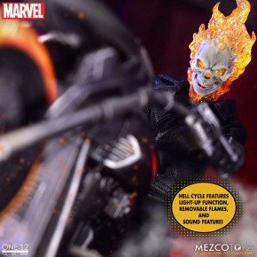 Figurine Ghost Rider et Véhicule avec Son et Effets Lumineux 1/12 Ghost Rider & Hell Cycle