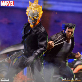 Figurine Ghost Rider et Véhicule avec Son et Effets Lumineux 1/12 Ghost Rider & Hell Cycle