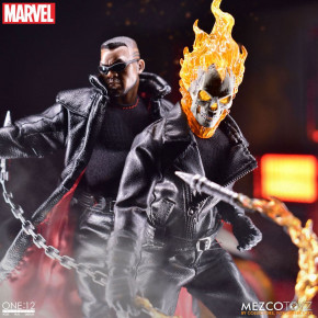 Figurine Ghost Rider et Véhicule avec Son et Effets Lumineux 1/12 Ghost Rider & Hell Cycle