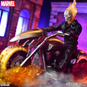 Figurine Ghost Rider et Véhicule avec Son et Effets Lumineux 1/12 Ghost Rider & Hell Cycle