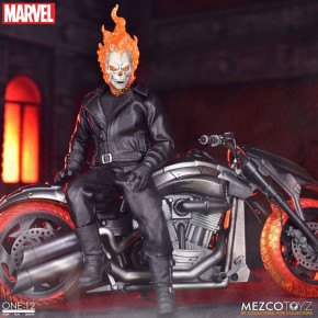 Figurine Ghost Rider et Véhicule avec Son et Effets Lumineux 1/12 Ghost Rider & Hell Cycle