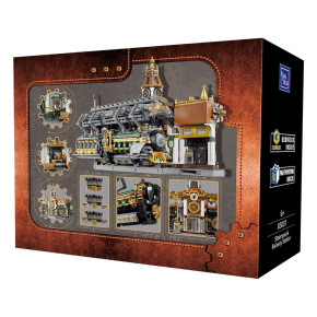 Set de construction Original Steampunk Series : Gare ferroviaire steampunk, 36 cm