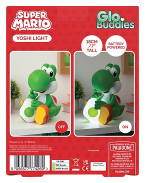 Super Mario GloBuddies – Lampe Yoshi – 18 cm