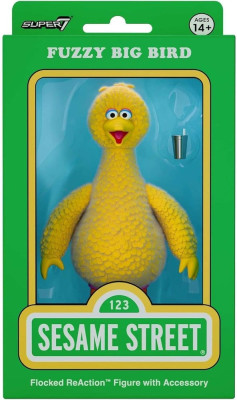 Sesamstraße ReAction Actionfigur Big Bird (Flocked)